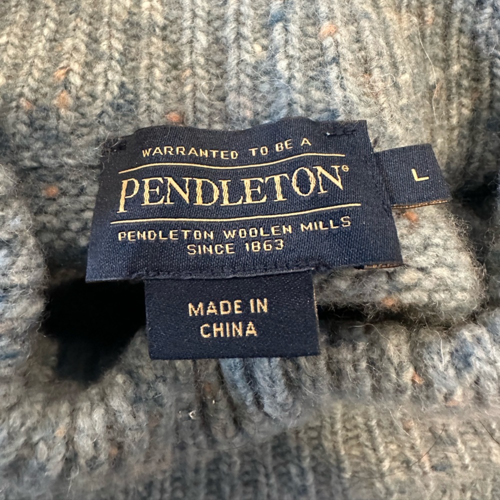 Pendleton Wool Mock Neck Sweater - image 2